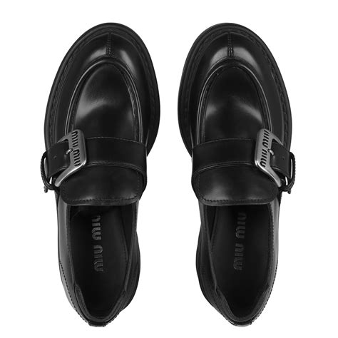 miu miu buckle loafers|Loafers and lace.